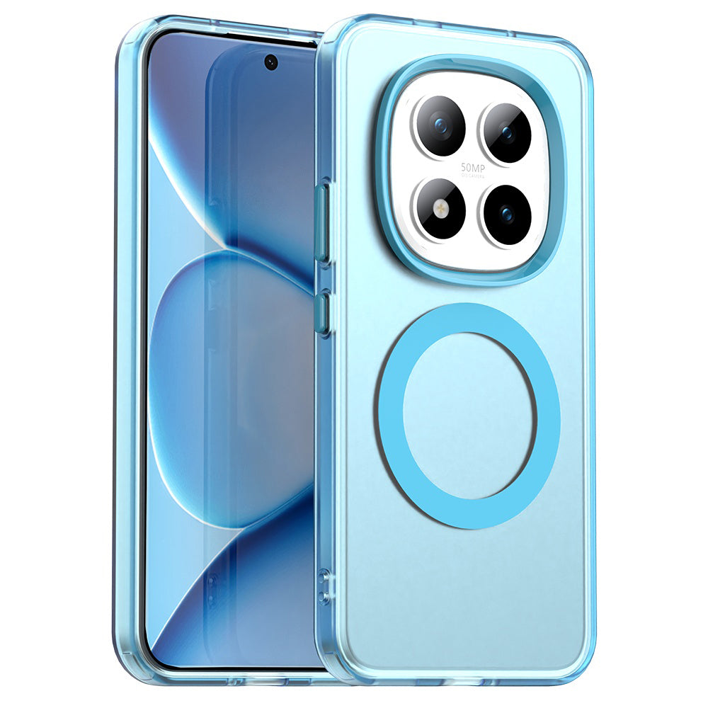 Capa MagSafe para Xiaomi Poco M8 Pro / Redmi Note 15 Pro+ 5G, Techsuit, CandyCase, Azul.