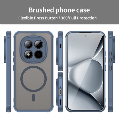 Capa MagSafe para Xiaomi Poco M8 Pro / Redmi Note 15 Pro+ 5G, Techsuit, HaloFrost II, Azul-marinho