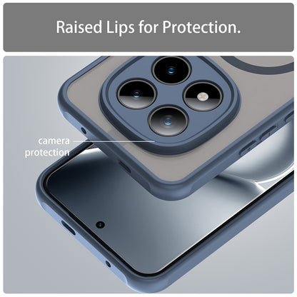 Capa MagSafe para Xiaomi Poco M8 Pro / Redmi Note 15 Pro+ 5G, Techsuit, HaloFrost II, Azul-marinho