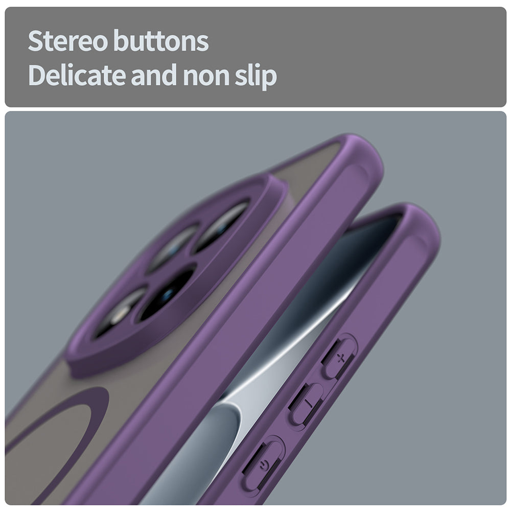 Capa MagSafe para Xiaomi Poco M8 Pro / Redmi Note 15 Pro+ 5G, Techsuit, HaloFrost II, Roxo