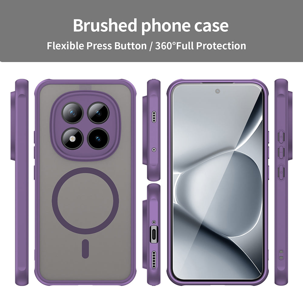 Capa MagSafe para Xiaomi Poco M8 Pro / Redmi Note 15 Pro+ 5G, Techsuit, HaloFrost II, Roxo