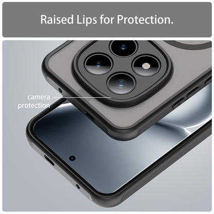 Capa MagSafe para Xiaomi Poco M8 Pro / Redmi Note 15 Pro+ 5G, Techsuit, HaloFrost II, Preta