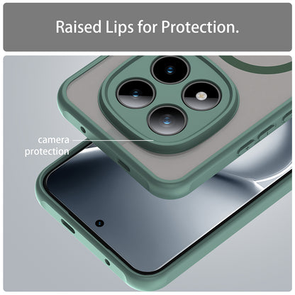 Capa MagSafe para Xiaomi Poco M8 Pro / Redmi Note 15 Pro+ 5G, Techsuit, HaloFrost II, Verde