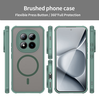 Capa MagSafe para Xiaomi Poco M8 Pro / Redmi Note 15 Pro+ 5G, Techsuit, HaloFrost II, Verde