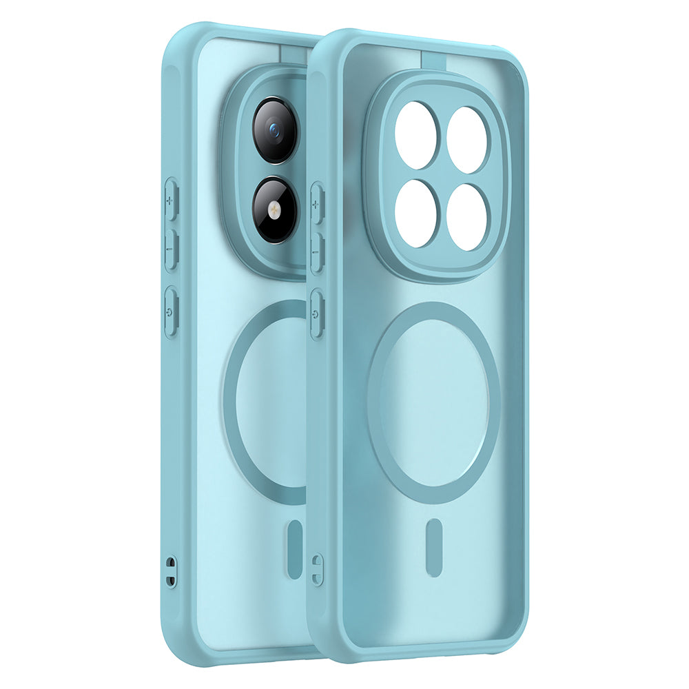 Capa MagSafe para Xiaomi Poco M8 Pro / Redmi Note 15 Pro+ 5G, Techsuit, HaloFrost II, Verde Claro
