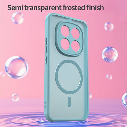 Capa MagSafe para Xiaomi Poco M8 Pro / Redmi Note 15 Pro+ 5G, Techsuit, HaloFrost II, Verde Claro