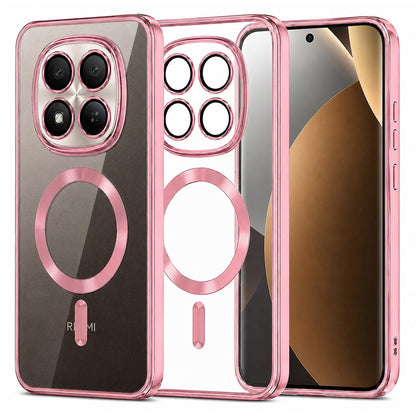 Capa MagSafe para Xiaomi Poco M8 Pro / Redmi Note 15 Pro+ 5G, Techsuit, Luxury Crystal, Rosa