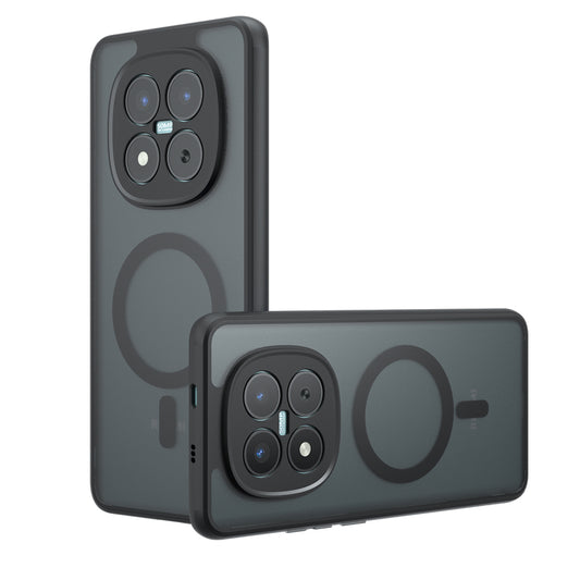 Capa MagSafe para Xiaomi Poco M8 Pro / Redmi Note 15 Pro+ 5G, Techsuit, PureFrost, Preta Fosca Satinada