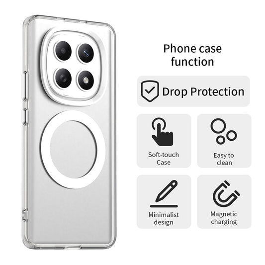 Capa MagSafe para Xiaomi Poco M8 / Redmi Note 15 5G / Note 15 4G, Techsuit, CandyCase, Branca