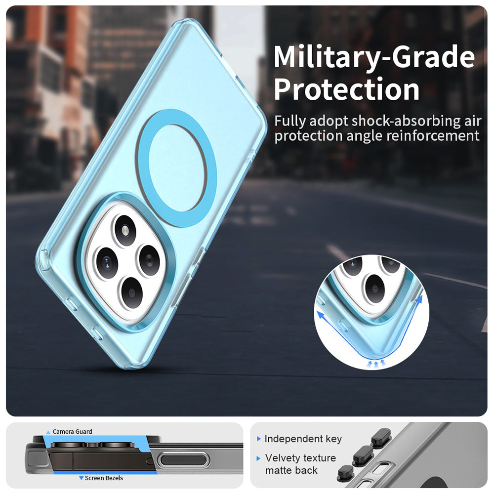 Capa MagSafe para Xiaomi Poco M8 / Redmi Note 15 5G / Note 15 4G, Techsuit, CandyCase, Azul