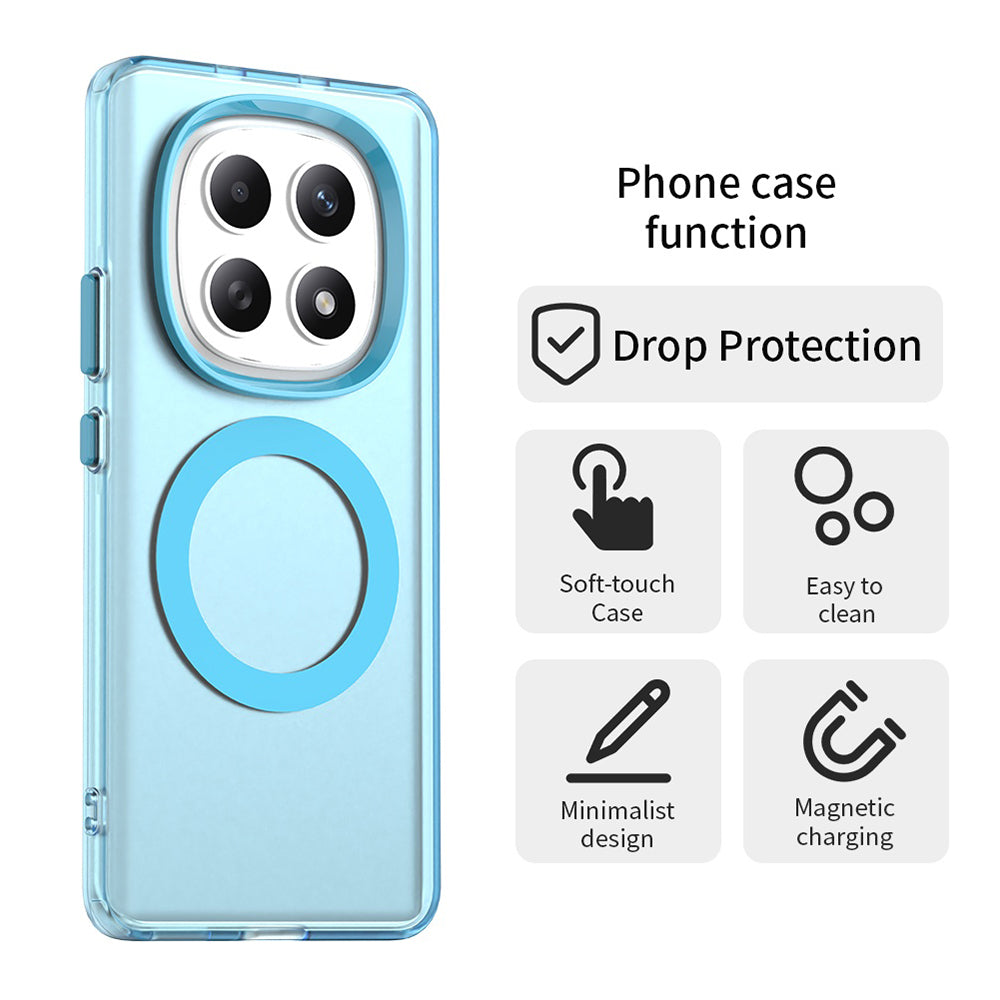 Capa MagSafe para Xiaomi Poco M8 / Redmi Note 15 5G / Note 15 4G, Techsuit, CandyCase, Azul
