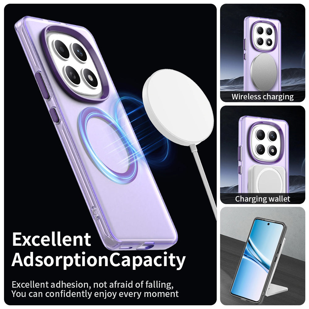 Capa MagSafe para Xiaomi Poco M8 / Redmi Note 15 5G / Note 15 4G, Techsuit, CandyCase, Roxo