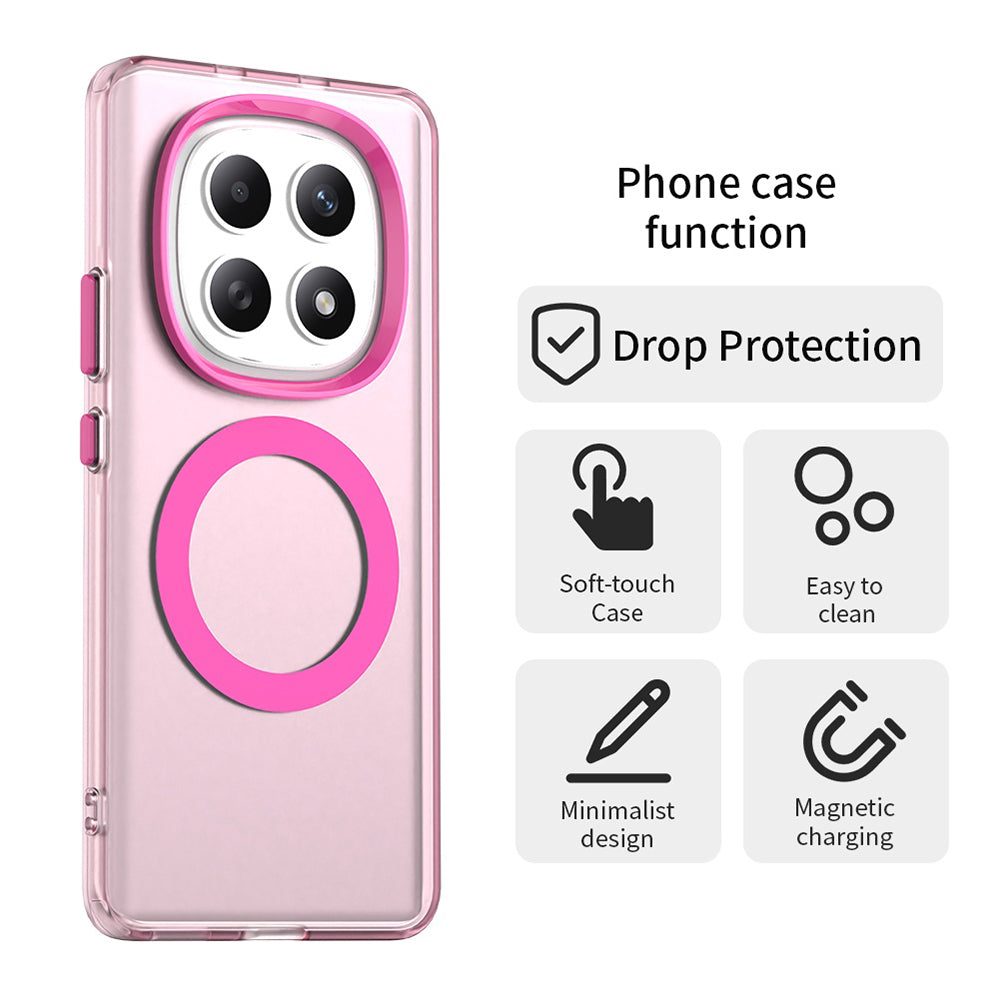 Capa MagSafe para Xiaomi Poco M8 / Redmi Note 15 5G / Note 15 4G, Techsuit, CandyCase, Rosa