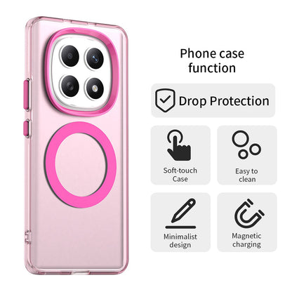 Capa MagSafe para Xiaomi Poco M8 / Redmi Note 15 5G / Note 15 4G, Techsuit, CandyCase, Rosa