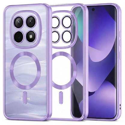 Capa MagSafe para Xiaomi Poco M8 / Redmi Note 15 5G / Note 15 4G, Techsuit, Luxury Crystal, Roxo Claro