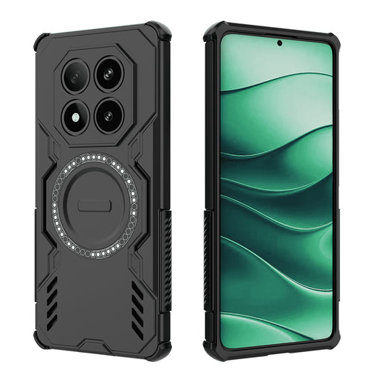 Capa MagSafe para Xiaomi Poco X7 / Redmi Note 14 Pro 5G, Techsuit, ArmorMag, Preta