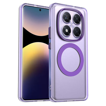 MagSafe Case for Xiaomi Poco X7 / Redmi Note 14 Pro 5G, Techsuit, CandyCase, Purple