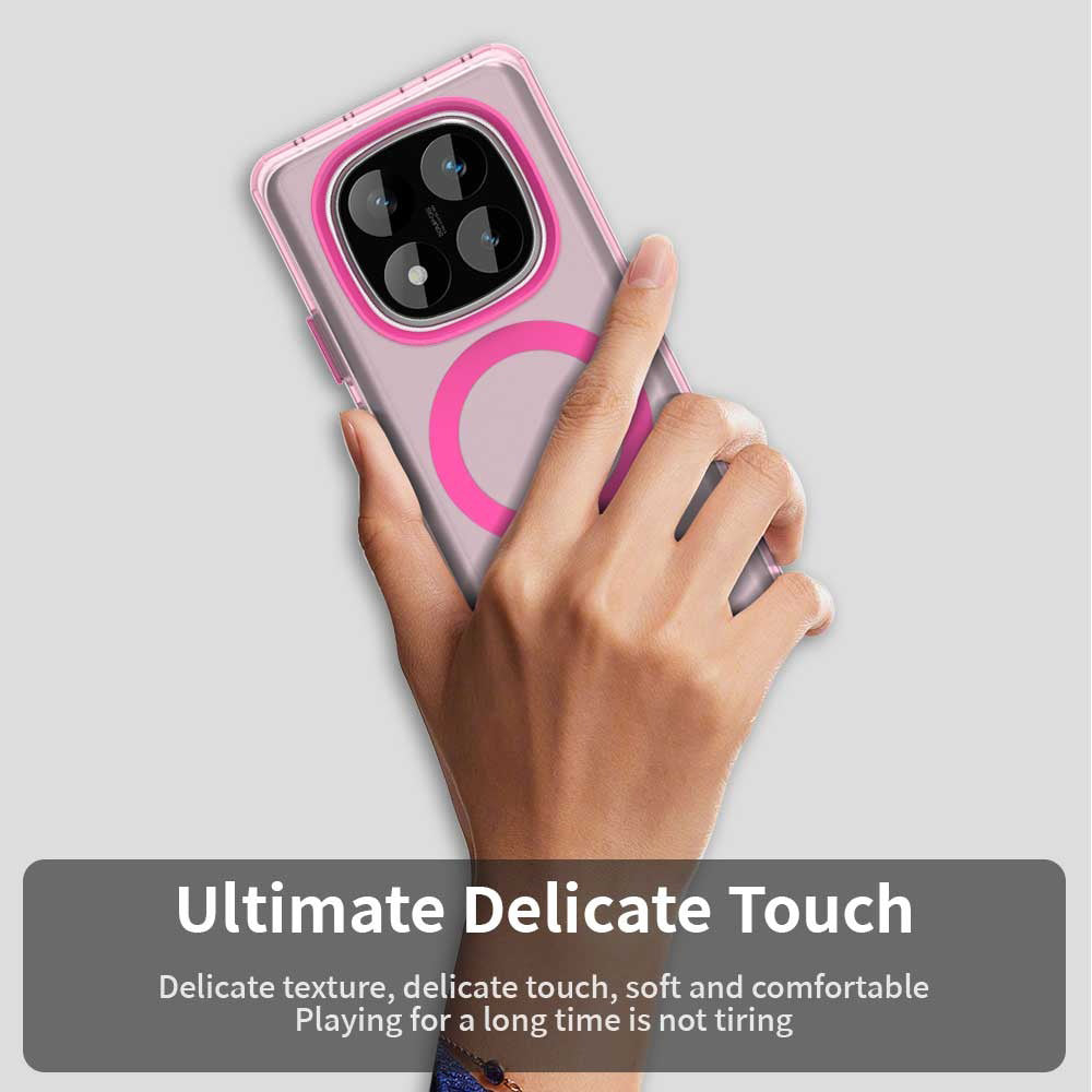 MagSafe Case for Xiaomi Poco X7 / Redmi Note 14 Pro 5G, Techsuit, CandyCase, Pink