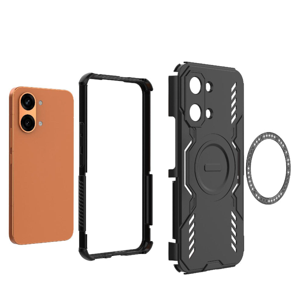 Capa MagSafe para Xiaomi Poco X8 Pro Max, Techsuit, ArmorMag, Preta