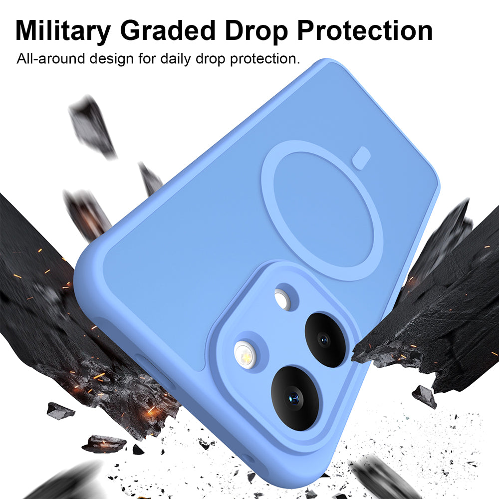 MagSafe Case for Xiaomi Poco X8 Pro Max, Techsuit, HaloFrost II, Blue