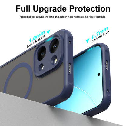 Capa MagSafe para Xiaomi Poco X8 Pro Max, Techsuit, HaloFrost II, Azul Marinho