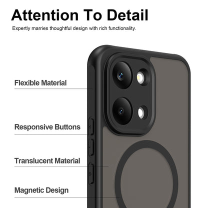 Capa MagSafe para Xiaomi Poco X8 Pro Max, Techsuit, HaloFrost II, Preta