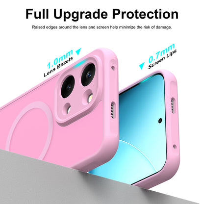Capa MagSafe para Xiaomi Poco X8 Pro Max, Techsuit, HaloFrost II, Rosa