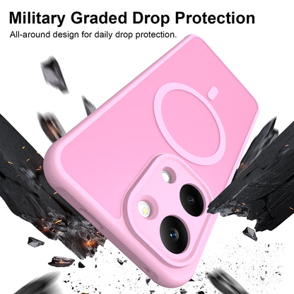 Capa MagSafe para Xiaomi Poco X8 Pro Max, Techsuit, HaloFrost II, Rosa