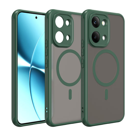 Capa MagSafe para Xiaomi Poco X8 Pro Max, Techsuit, HaloFrost II, Verde