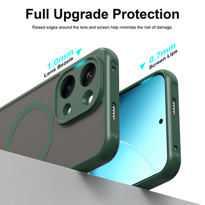 Capa MagSafe para Xiaomi Poco X8 Pro Max, Techsuit, HaloFrost II, Verde