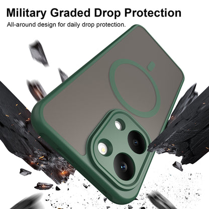 Capa MagSafe para Xiaomi Poco X8 Pro Max, Techsuit, HaloFrost II, Verde