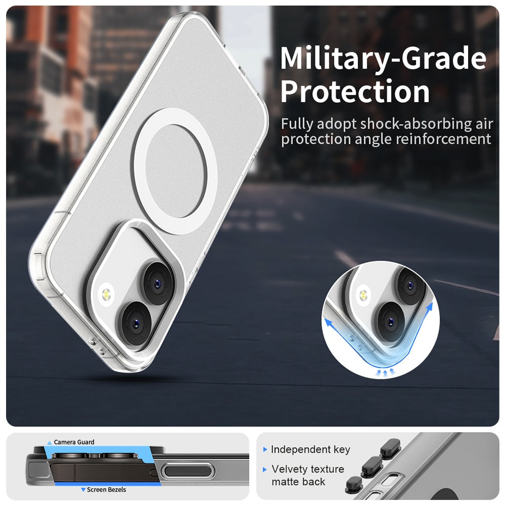 Capa MagSafe para Xiaomi Poco X8 Pro, Techsuit, CandyCase, Branca