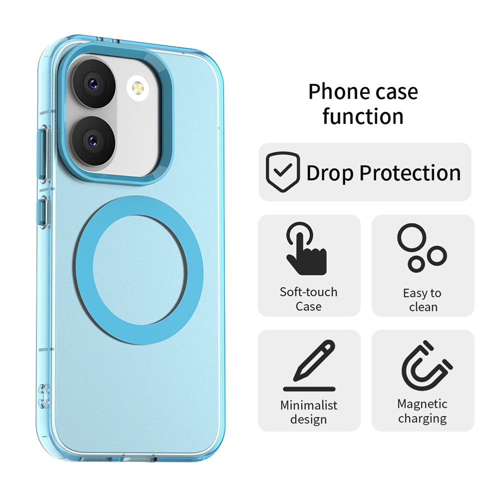 Capa MagSafe para Xiaomi Poco X8 Pro, Techsuit, CandyCase, Azul