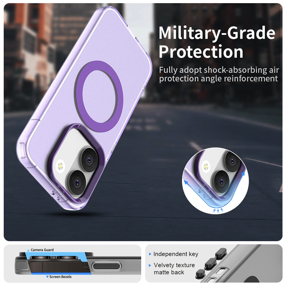 Capa MagSafe para Xiaomi Poco X8 Pro, Techsuit, CandyCase, Roxa