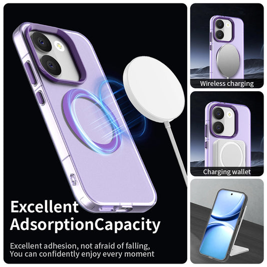 Capa MagSafe para Xiaomi Poco X8 Pro, Techsuit, CandyCase, Roxa