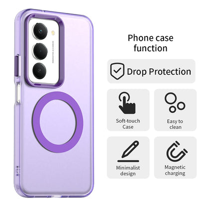 Capa MagSafe para Xiaomi Redmi 15 5G / 15 4G, Techsuit, CandyCase, Roxo