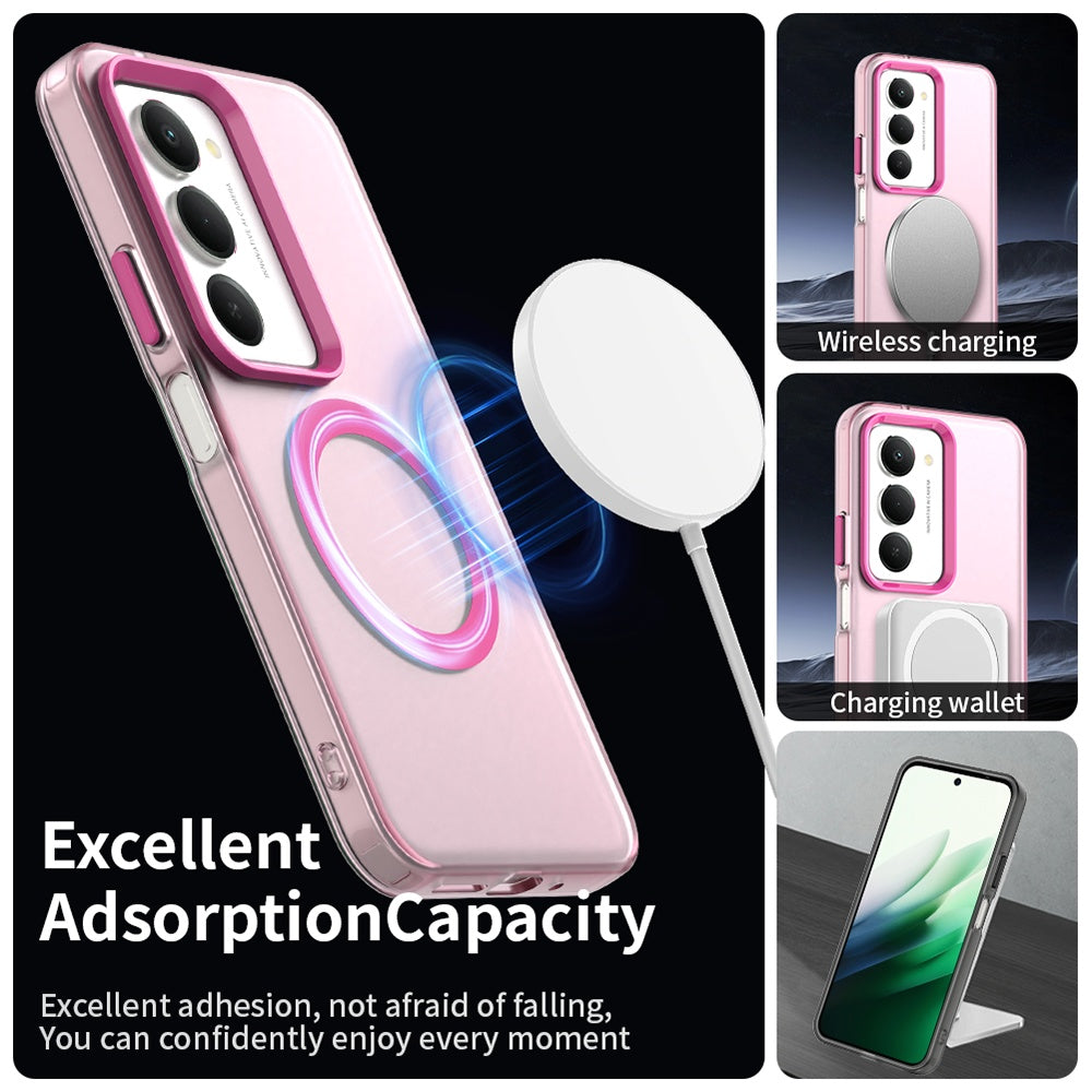 Capa MagSafe para Xiaomi Redmi 15 5G / 15 4G, Techsuit, CandyCase, Rosa