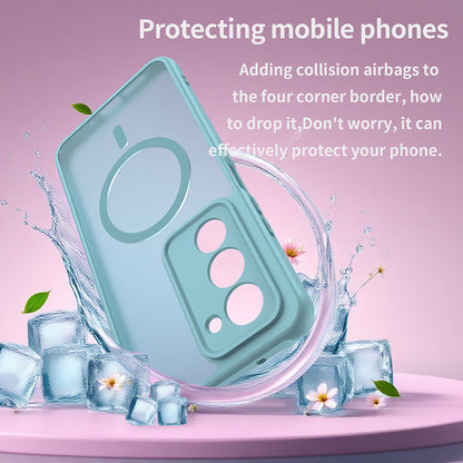 Capa MagSafe para Xiaomi Redmi 15 5G / 15 4G, Techsuit, HaloFrost II, Verde Claro