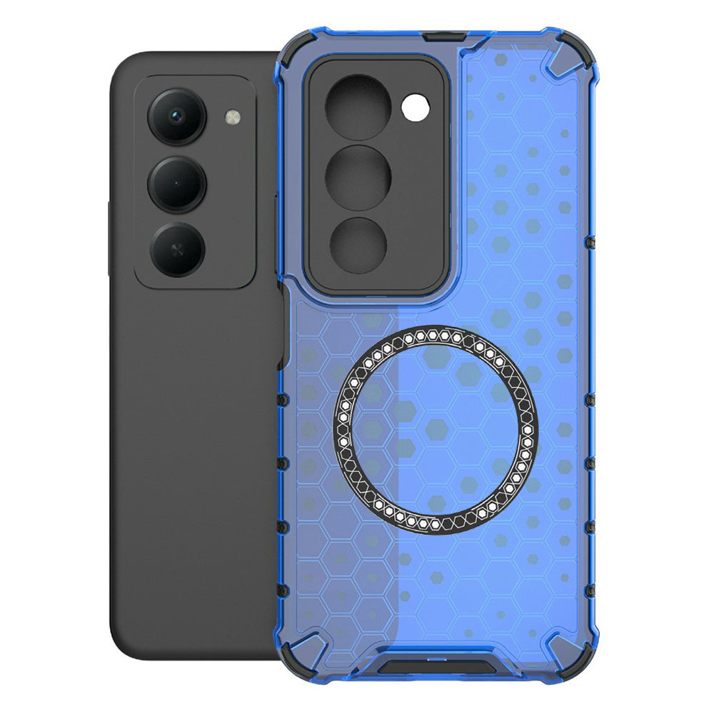 Capa MagSafe para Xiaomi Redmi 15 5G / 15 4G, Techsuit, HoneyComb Shield, Azul