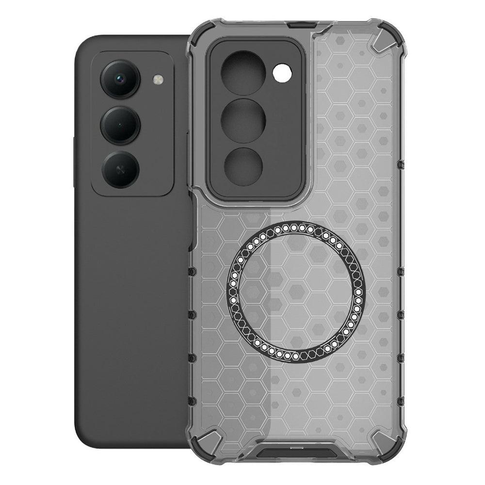 Capa MagSafe para Xiaomi Redmi 15 5G / 15 4G, Techsuit, HoneyComb Shield, Preta