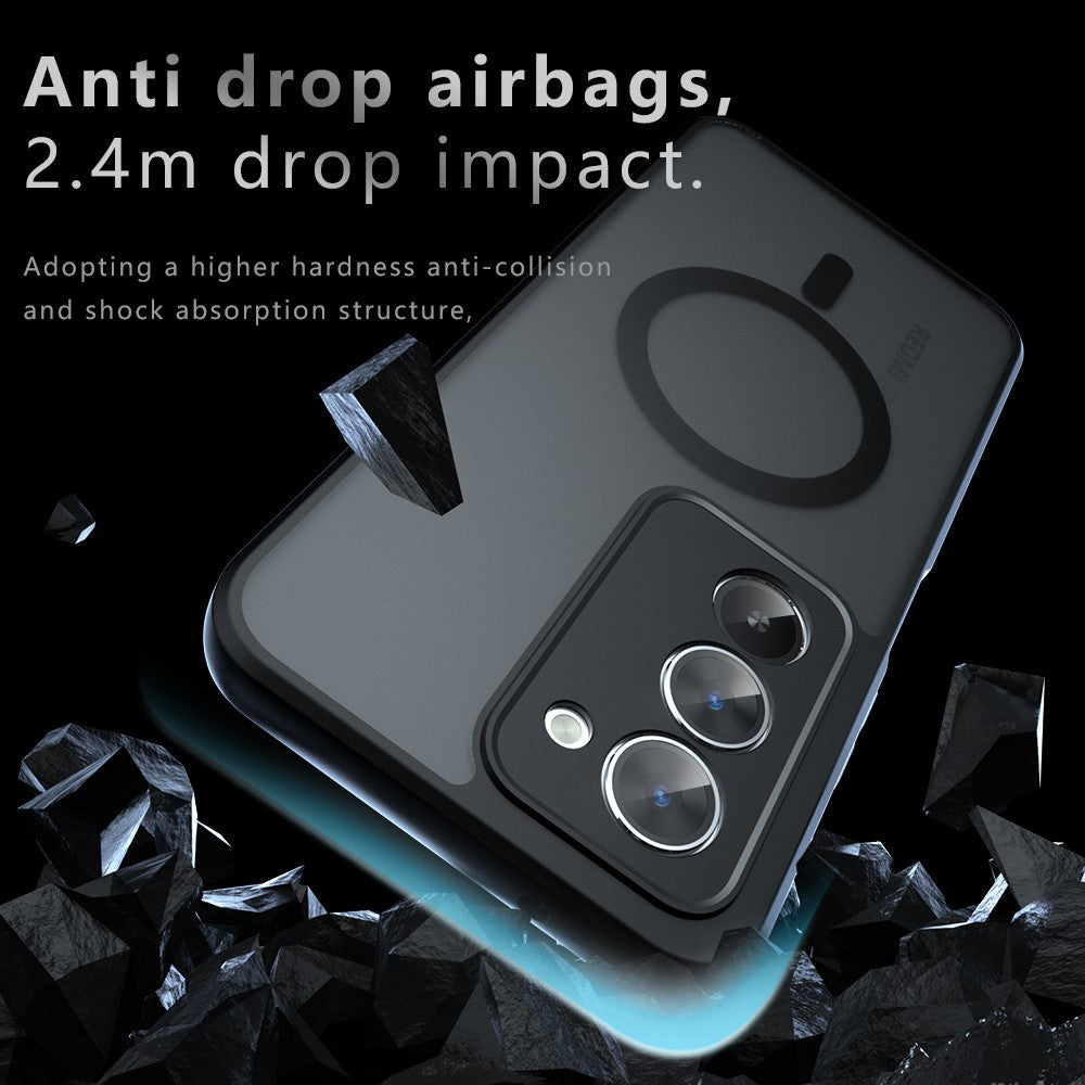 MagSafe Case for Xiaomi Redmi 15 5G / 15 4G, Techsuit, PureFrost, Satin Black