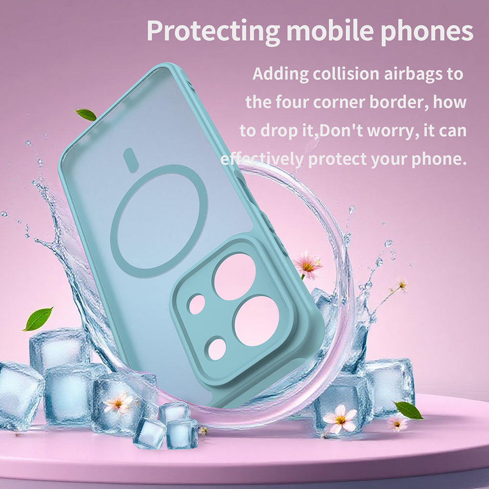 MagSafe Case for Xiaomi Redmi 15C 5G / 15C 4G, Techsuit, HaloFrost II, Light Green