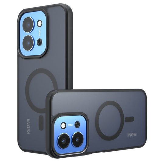 Capa MagSafe para Xiaomi Redmi 15C 5G / 15C 4G, Techsuit, PureFrost, Preta Fosca