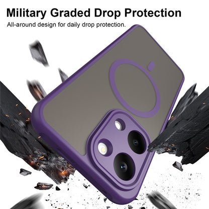 Capa MagSafe para Xiaomi Redmi 17 5G / 17 4G, Techsuit, HaloFrost II, Roxo