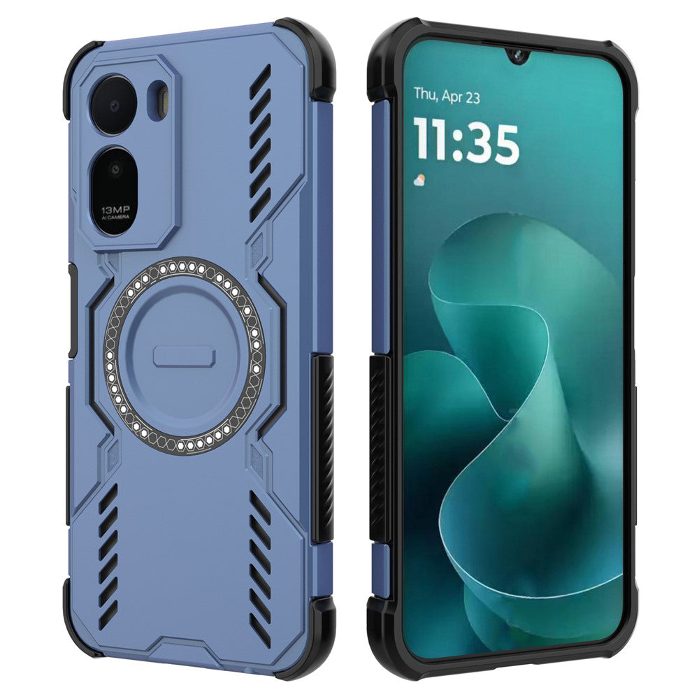Capa MagSafe para Xiaomi Redmi A7 Pro 4G, Techsuit, ArmorMag, Azul
