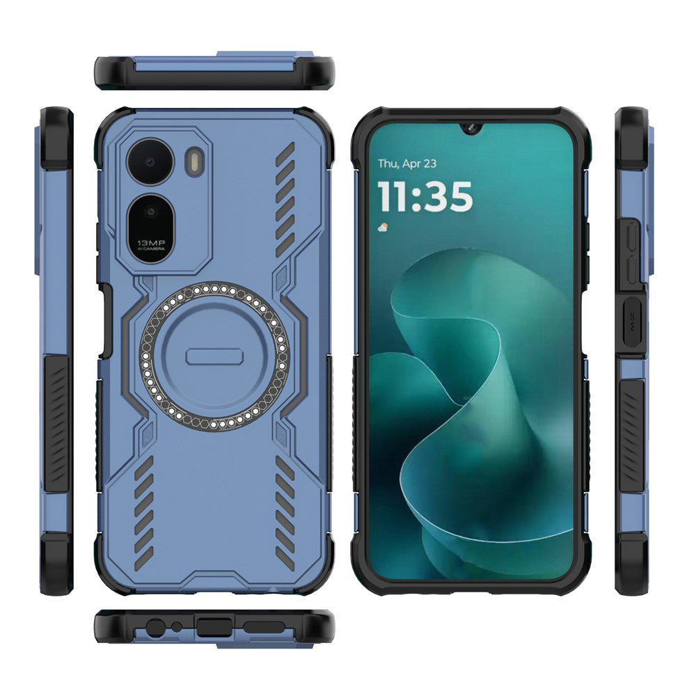 Capa MagSafe para Xiaomi Redmi A7 Pro 4G, Techsuit, ArmorMag, Azul