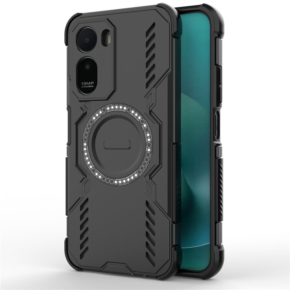 Capa MagSafe para Xiaomi Redmi A7 Pro 4G, Techsuit, ArmorMag, Preta