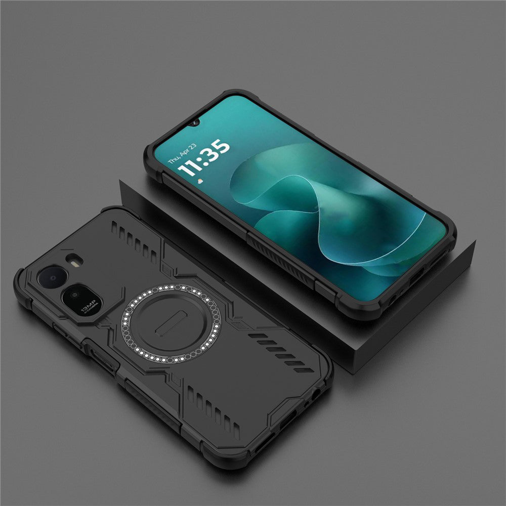 Capa MagSafe para Xiaomi Redmi A7 Pro 4G, Techsuit, ArmorMag, Preta