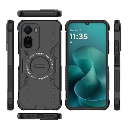 Capa MagSafe para Xiaomi Redmi A7 Pro 4G, Techsuit, ArmorMag, Preta