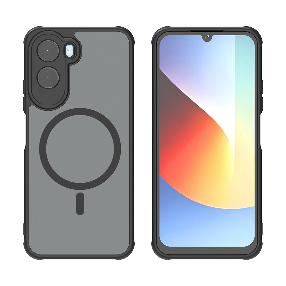 Capa MagSafe para Xiaomi Redmi A7 Pro 4G, Techsuit, HaloFrost II, Preta